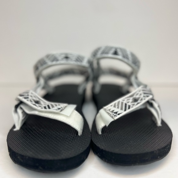 Teva Original Universal Boomerang Sandals Fully Adjustable 1003987 Wh/Blk/Gry 8 - Picture 4 of 11